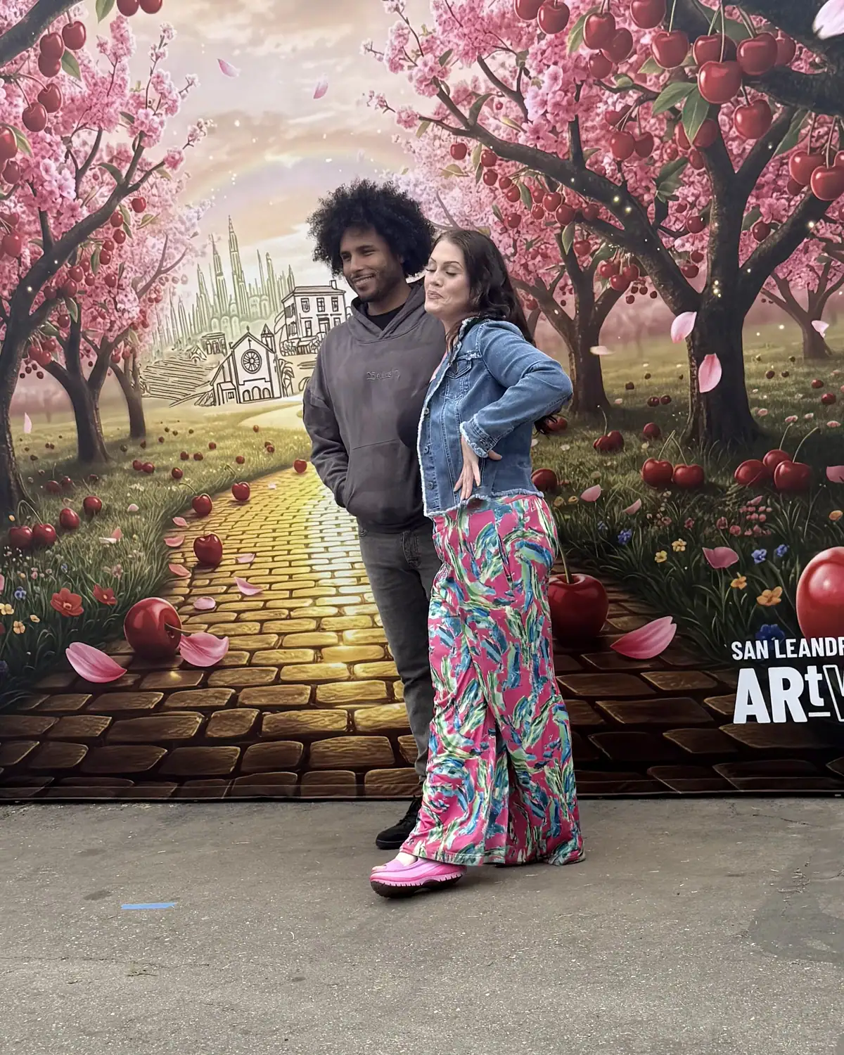Cherry Festival backdrop coming alive in AR
