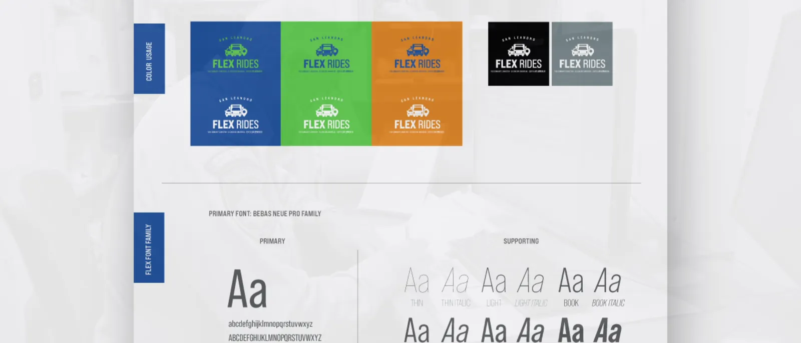 Flex Rides color variants and type