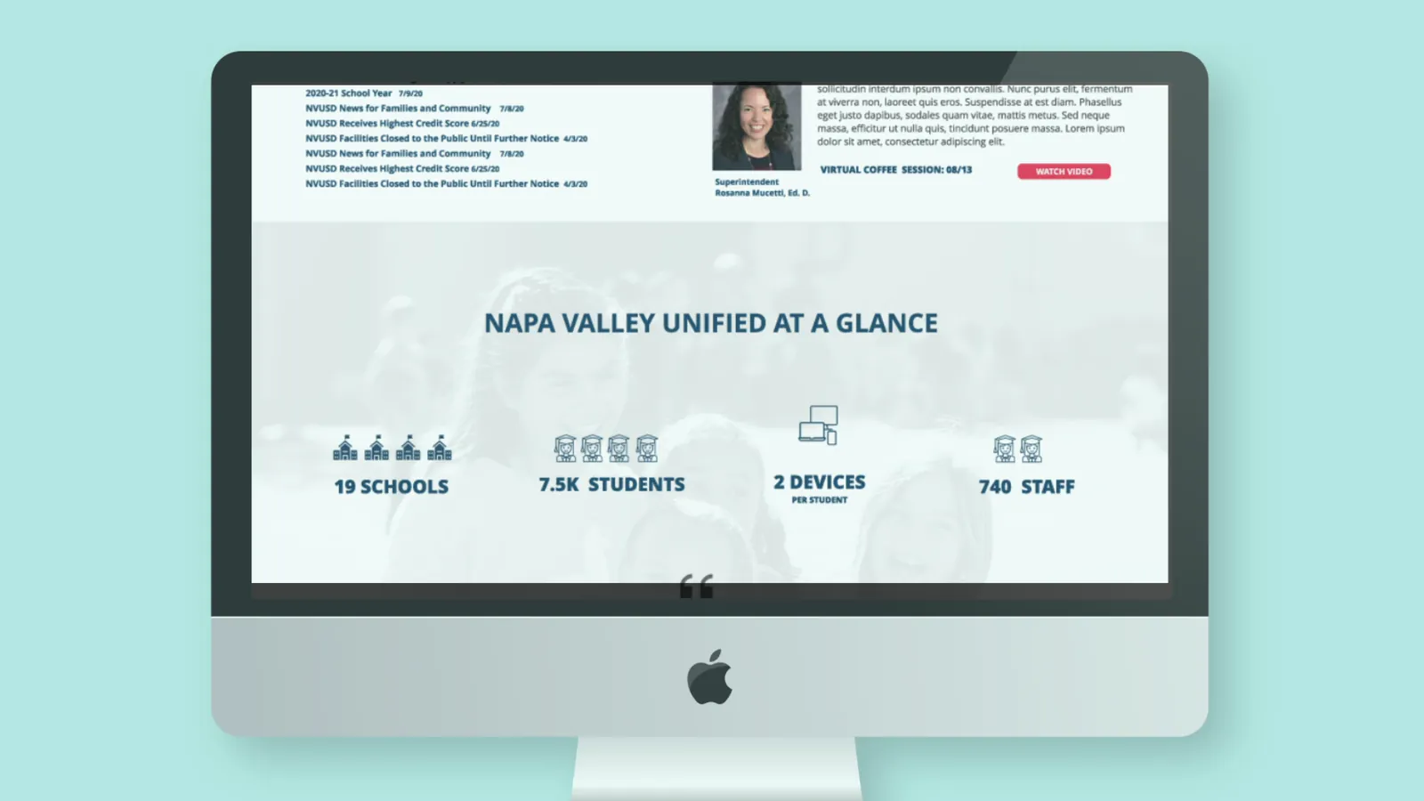 NVUSD at a glance section