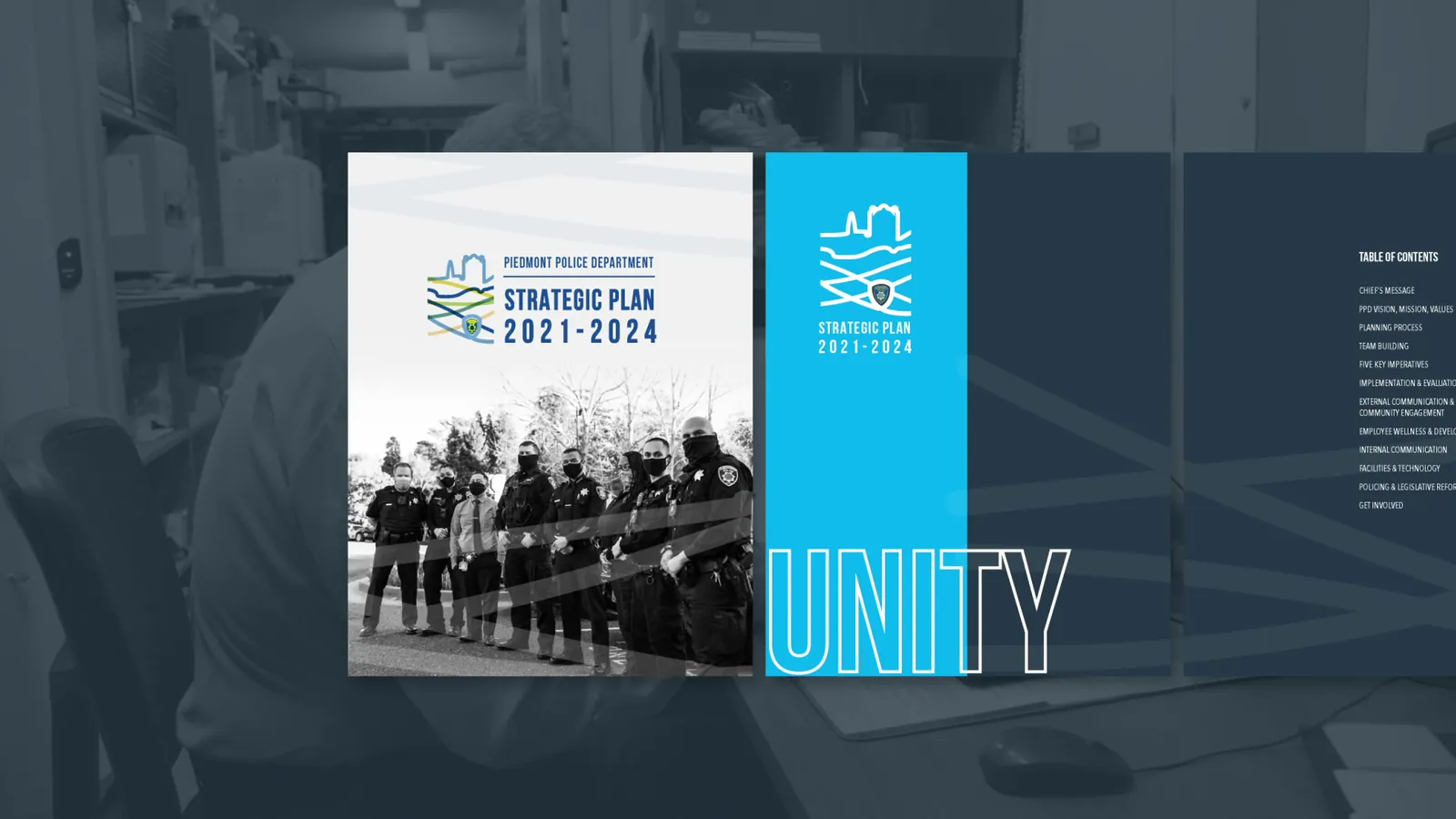 Cover of the Piedmont Police Department Strategic Plan 2021 to 2024